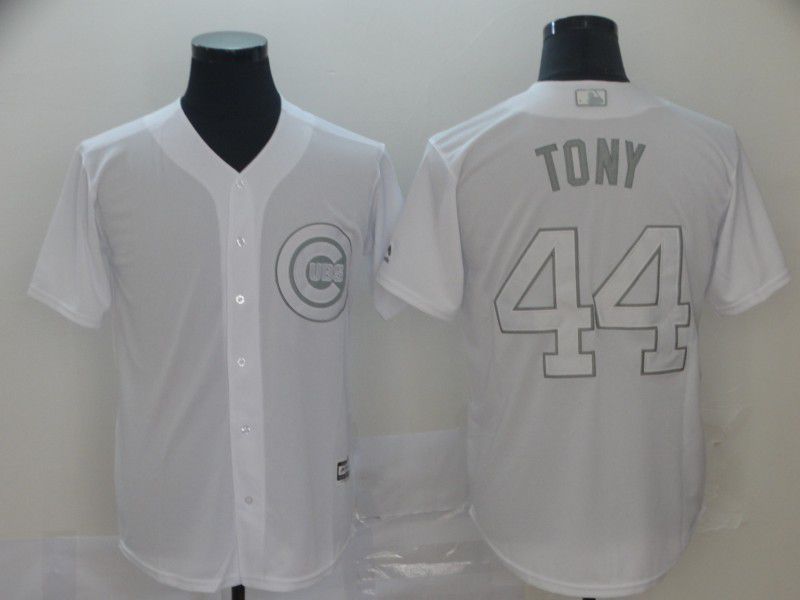 Men Chicago Cubs #44 Tony White Nickname Game 2021 MLB Jersey